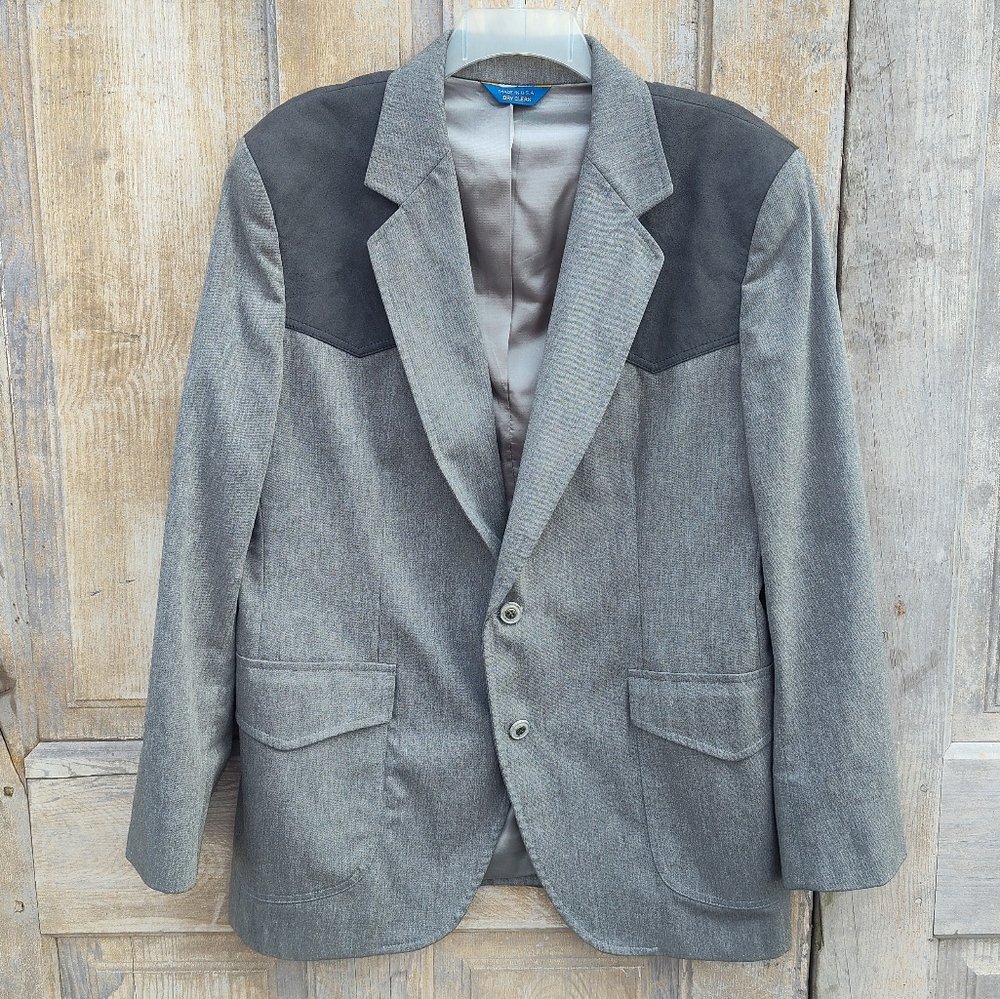 Vintage Gray Pendleton Western Blazer